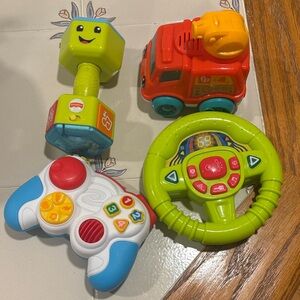 Colorful Kids Toy Set with Steering Wheel and Truck
